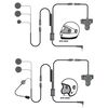 SPM-800F - HIGHWAY Series. In-Helmet Motorcycle Mic and Speaker Kit