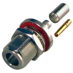 N, FEM CRIMP, REAR MNT BLKHD, O-RING, TRI-METAL,G,T: FOR LMR-240, CBL GRP X