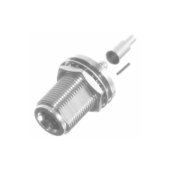 N, FEM CRIMP, REAR MNT BLKHD,  N,G,T: FOR RG-58/U, CBL GRP C