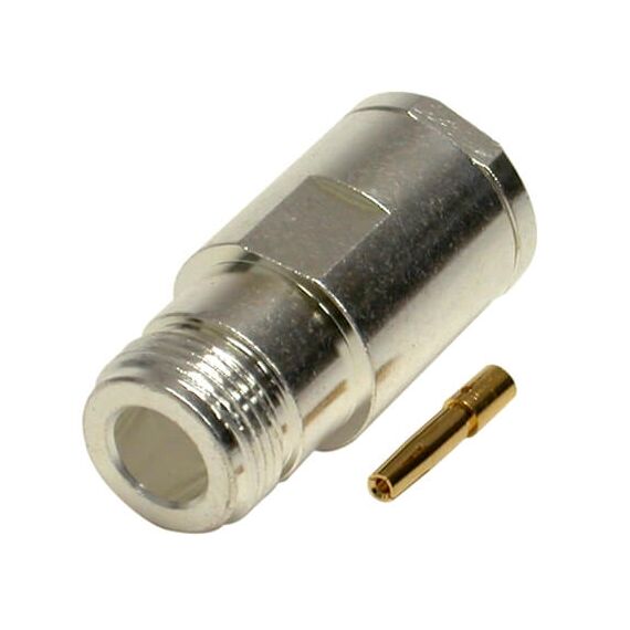 N, FEM SOLDER CLAMP, S,G,T: FOR RG-8/U & RG-213/U, CBL GRP E