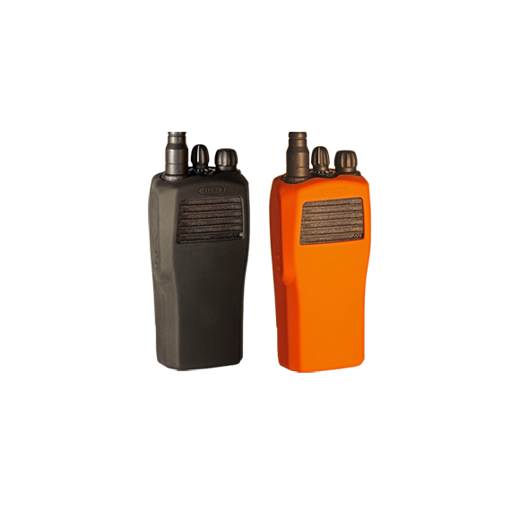 SILICO-CP200-B Oragne silicone radio skin for Motorola CP200
